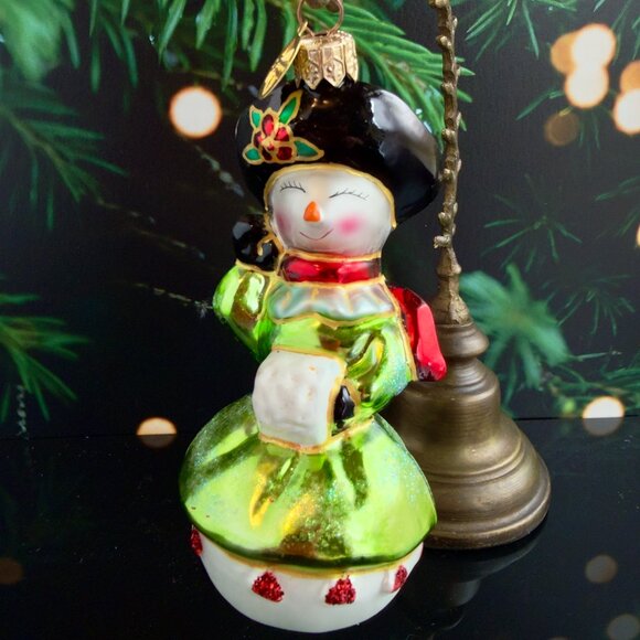 Christopher Radko 'THE ICENHOWERS MAMIE' Glass Ornament 4-1/2" - Picture 1 of 6